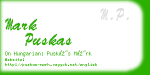 mark puskas business card